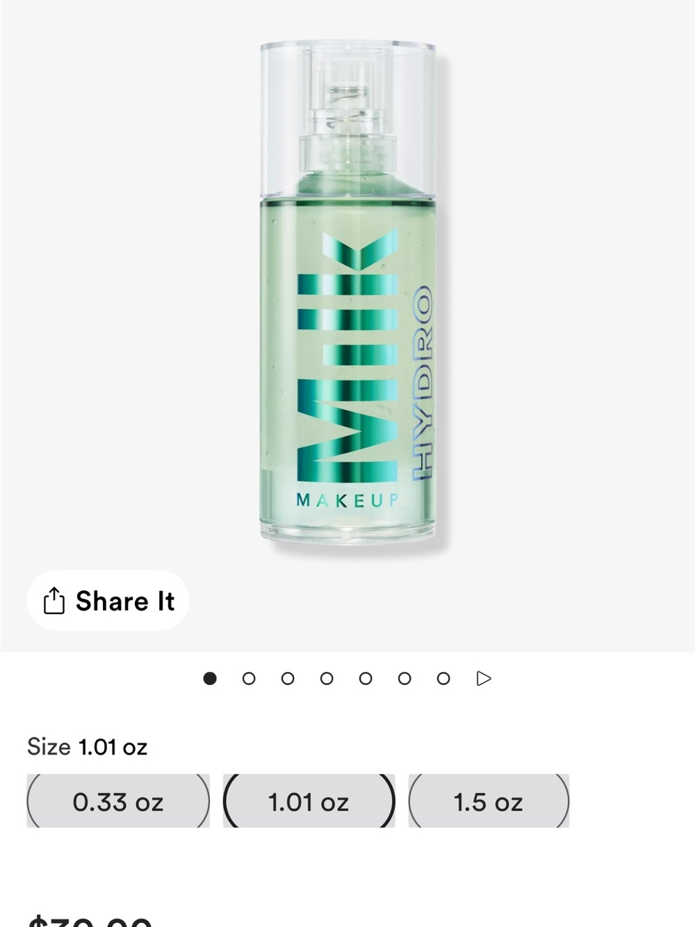 Milk Makeup Hydro Grip Primer - Translucent Green Bottle